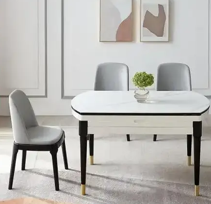 伸缩餐桌用木材比较好看图片