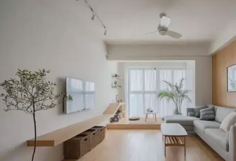 茶色玻璃电视背景墙效果图