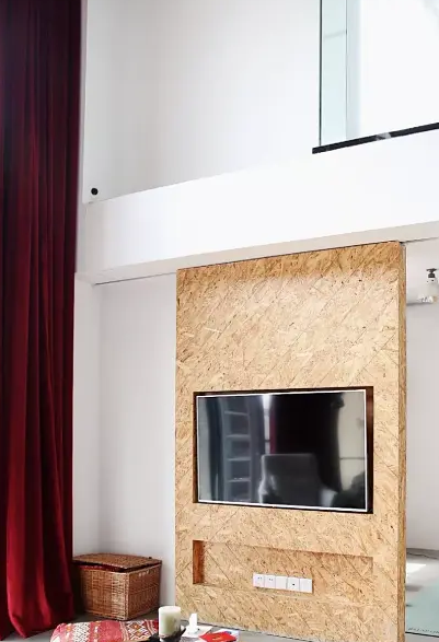 茶色玻璃电视背景墙效果图