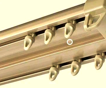 阳台装窗帘用轨道颜