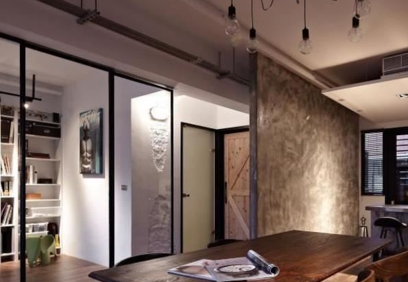 卫生间金属隔断效果图