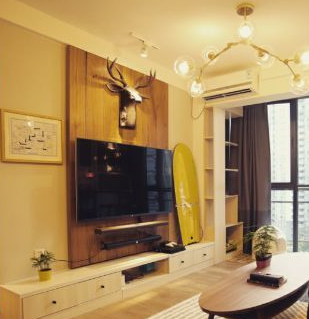 简约装修效果图 背景墙