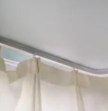 客厅罗马杆窗帘效果图