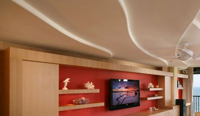 木饰面电视背景墙效果图，8款收纳型电视背景墙，木质设计温润又实用