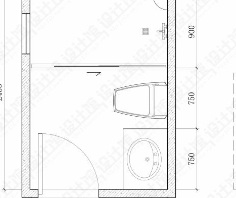 小户型卫生间淋浴房效果图