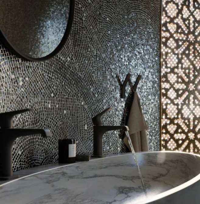 黑钛不锈钢背景墙效果图