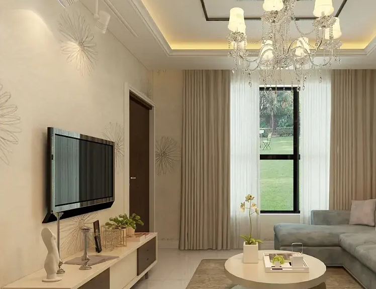 客厅窗帘盒要碰长