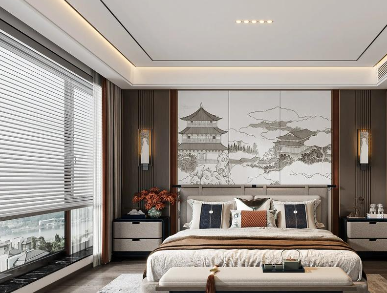 新中式卧室设计说明