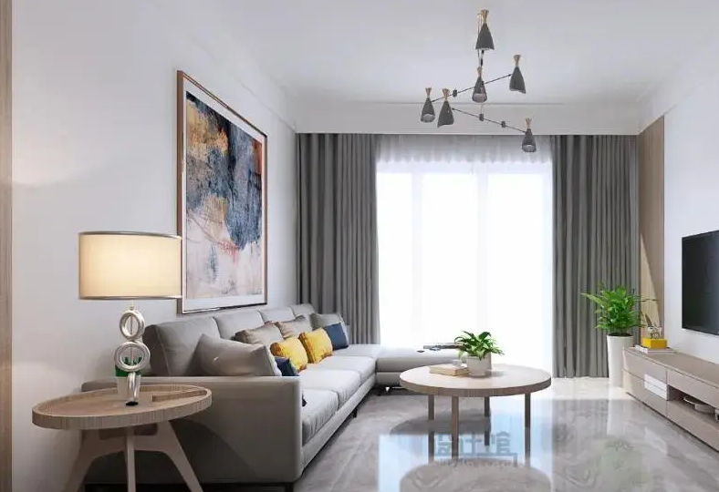 墙漆颜色效果图 客厅