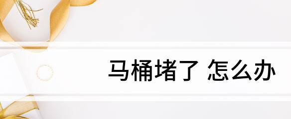坐便器堵塞疏通方法,马桶堵了怎么办?快速解决马桶堵塞的实用方法