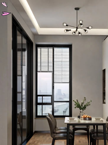 窄餐厅装修效果图