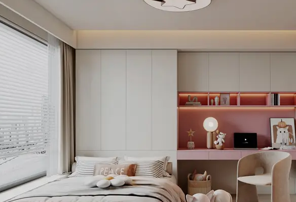 儿童男童蓝色卧室装修效果图大全