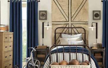 儿童男童蓝色卧室装修效果图大全