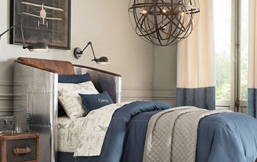 儿童男童蓝色卧室装修效果图大全