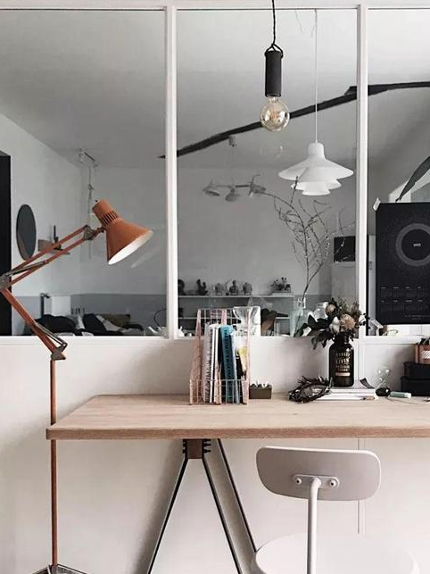 阳台开放式书房效果图